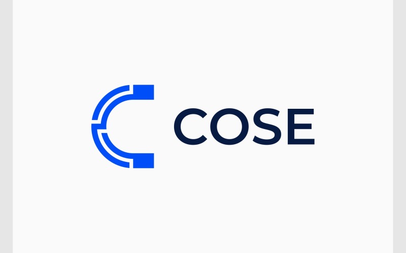 Logo moderno della tecnologia della lettera C