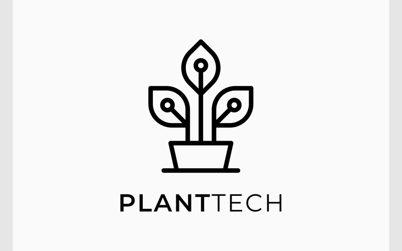 Logo technologie obvodu květináče