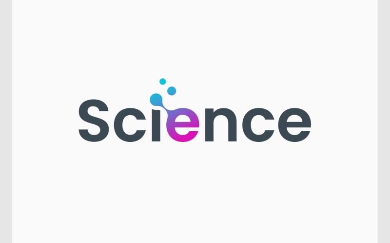 Logotipo da marca nominativa da tecnologia do laboratório de ciências