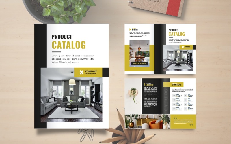 Product catalog design or product catalogue vector, Company product