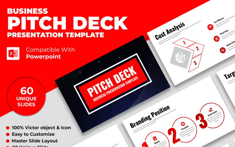 Бізнес Pitch Deck Презентація дизайн-макет
