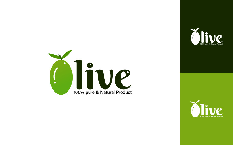 Design del modello del logo aziendale Business Olive di qualità premium