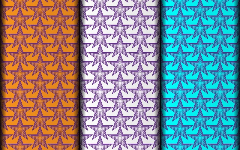 Diseño de patrón de pasos vectoriales de presentación simple.