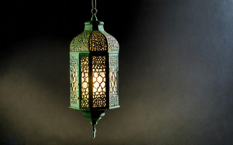 Premium glad helig Ramadan Kareem bakgrund