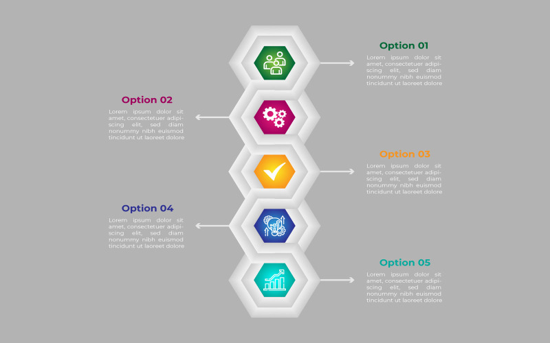 Set van veelhoek stijl vector infographic element sjabloonontwerp.
