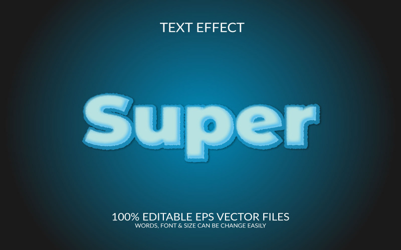 Super offre effet de texte 3d vectoriel eps.