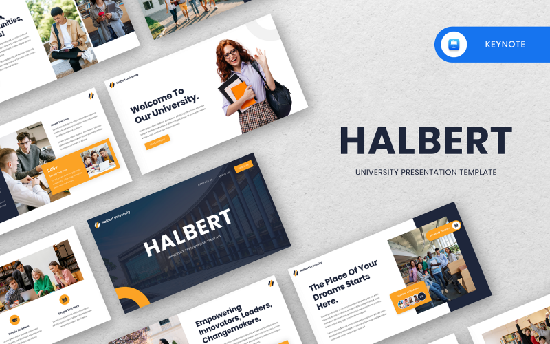 Halbert - Universiteit Keynote-sjabloon