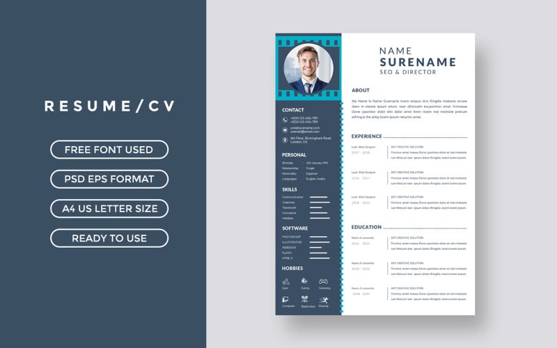 Modèle de programme simple psd