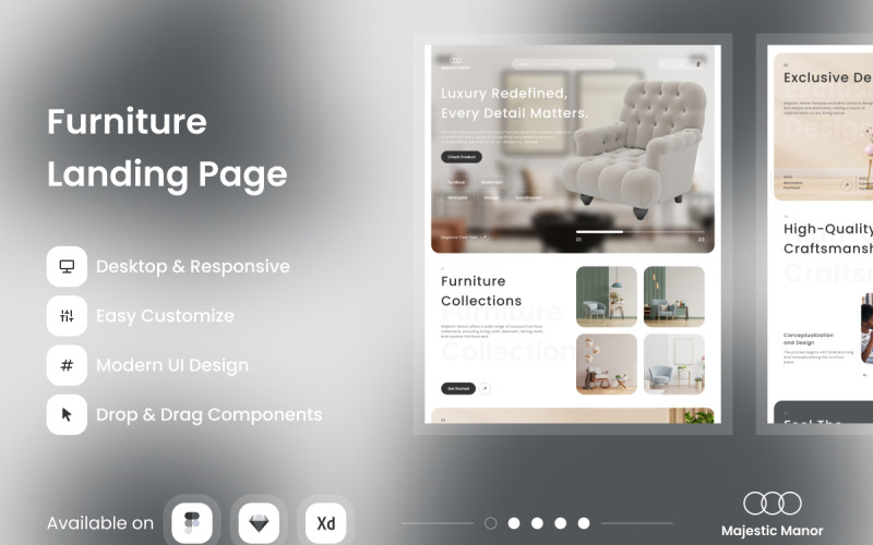 Majestic Manor - Page de destination des meubles V1