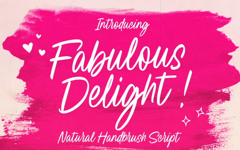 Fabulous Delight handgeschreven script