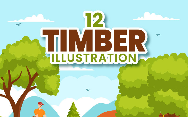 12 timmer vektorillustration