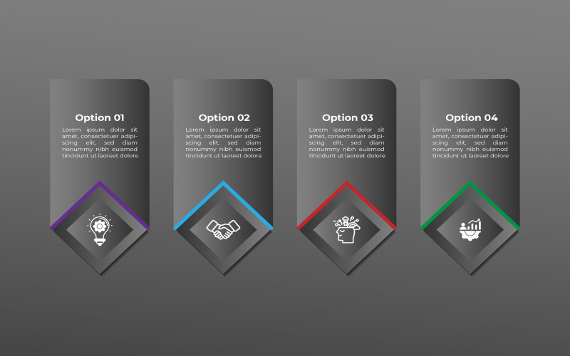 Corporate business infographic element design.