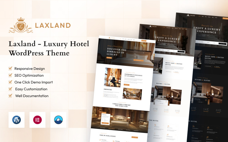 Laxland – Thème WordPress pour hôtel de luxe