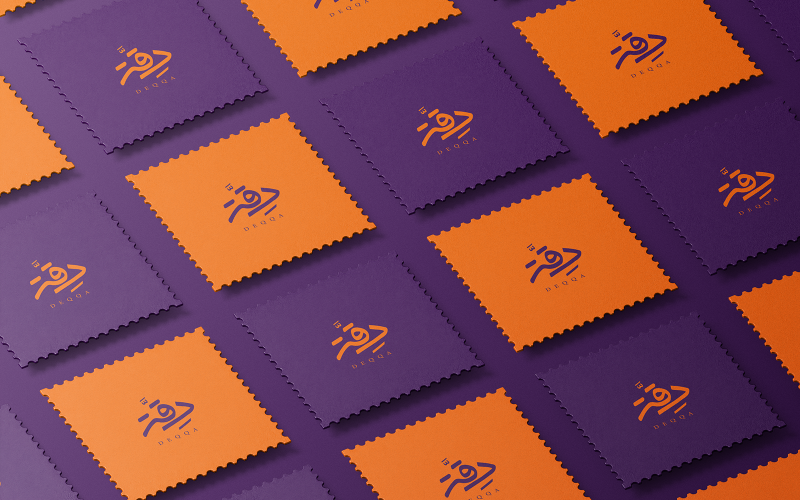 Design de logotipo de caligrafia árabe Deqqa-022-24
