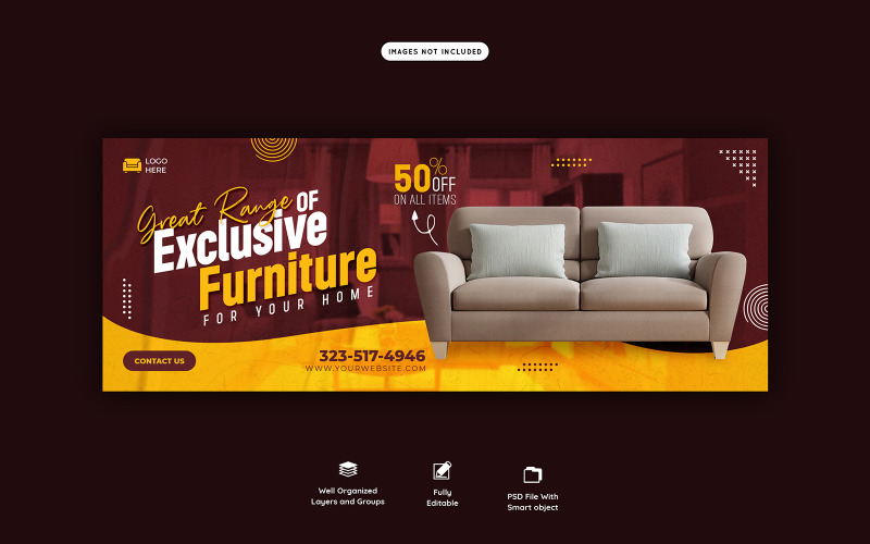 Furniture Sale Social Media Cover  Template