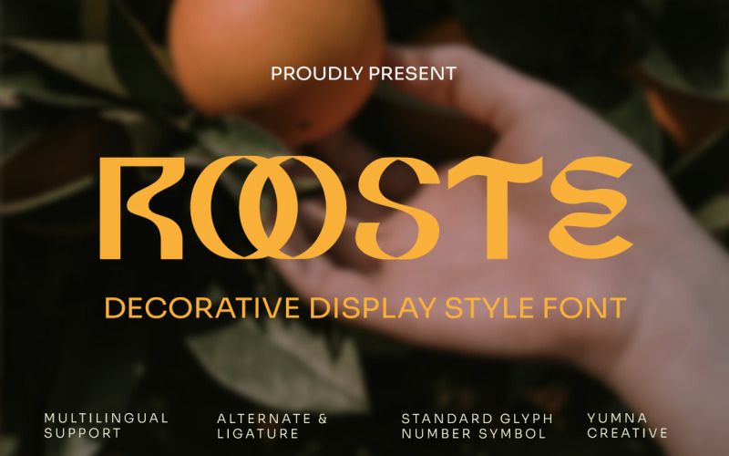 Rooste - Dekoratív kijelző betűtípus