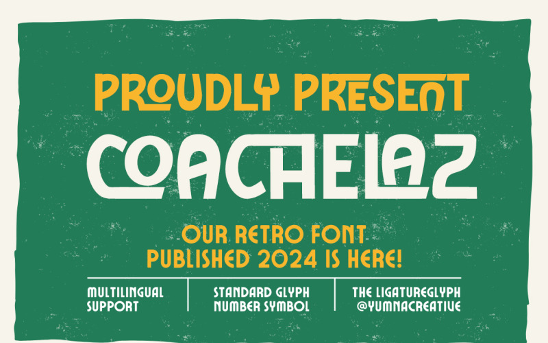 Coachelaz - vet retro lettertype