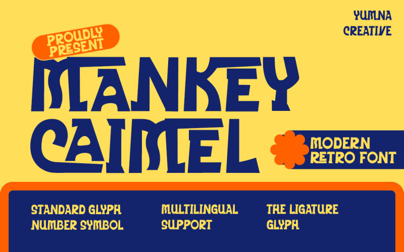 Mankey Caimel - carattere retrò moderno