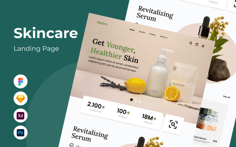 Nature - Hudvård Landing Page V1