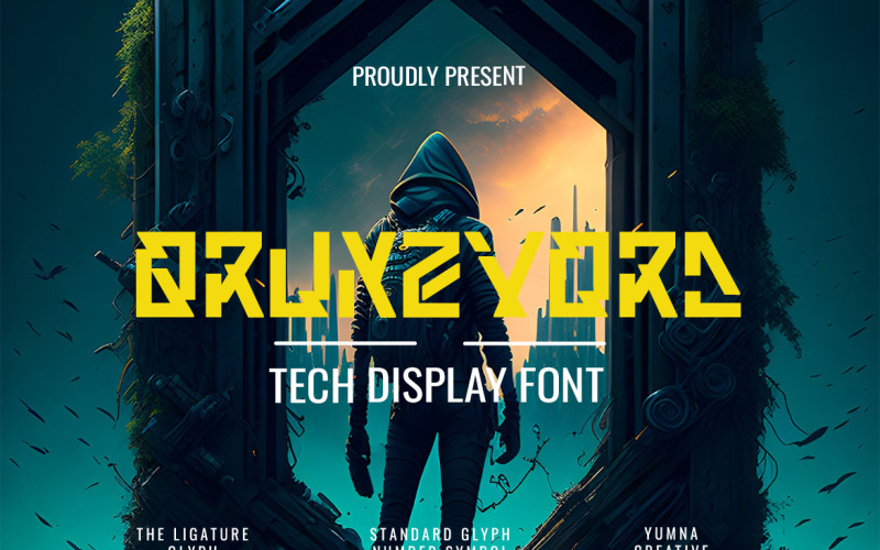 Рунзворд - Шрифт Modern Tech