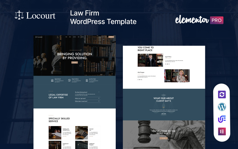 Locourt - Advocaat en procureur WordPress-thema