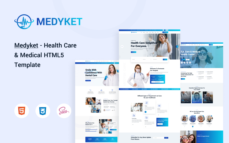 Medyket - HTML5-sjabloon voor gezondheidszorg en medische zorg