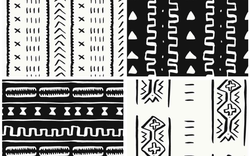 Afrikanische Schlammtuchmuster