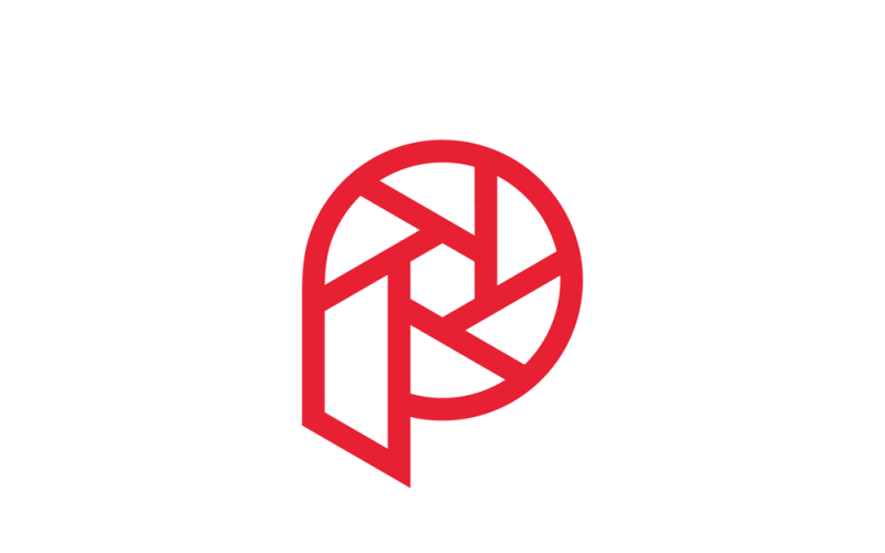 Fotografering - Bokstaven P-logotypdesign