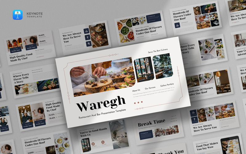 Waregh - Modèle de présentation de restaurant