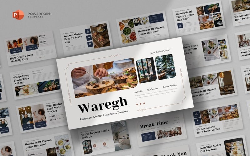 Waregh - modelo de Powerpoint de restaurante