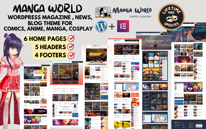 Manga World - Anime & Manga Novinky, Magazín, Příběhy, Blog WordPress Téma