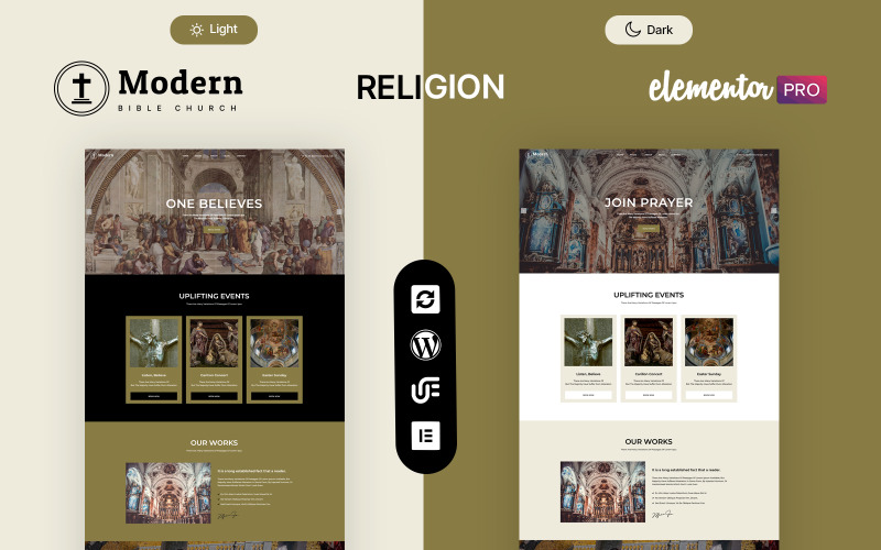 Modern - Kerk en religie WordPress-thema