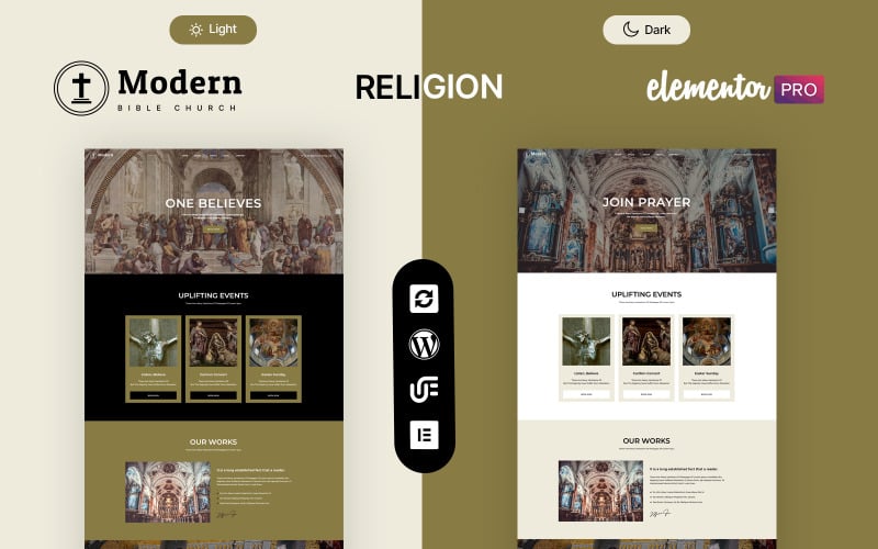Modern — тема WordPress «Церковь и религия»