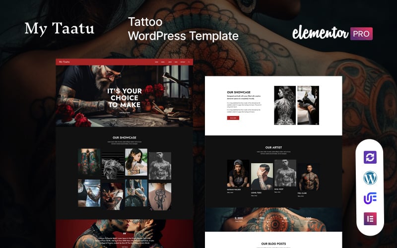 Tristero - Tattoo WordPress Theme by Qode Interactive on Dribbble