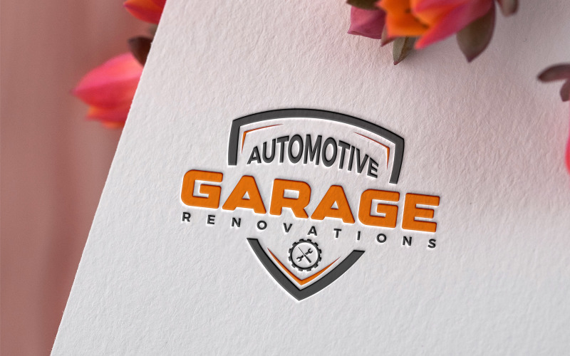 Otomotiv Garaj Logo Tasarımı Tamplete
