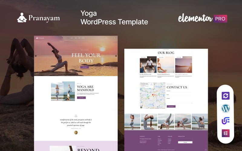 Pranayam - Tema WordPress per yoga e meditazione