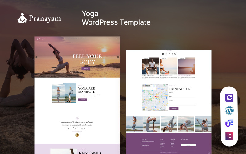 Pranayam – Yoga und Meditation WordPress Elementor Theme