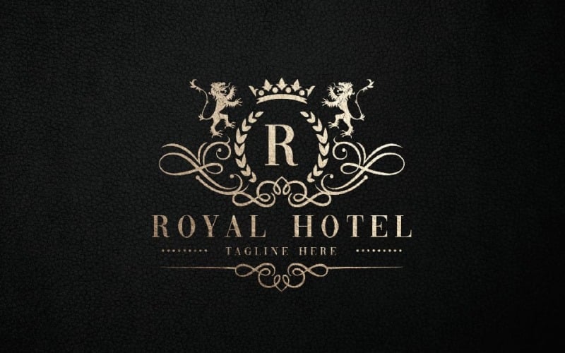 皇家酒店字母 R Pro 徽标