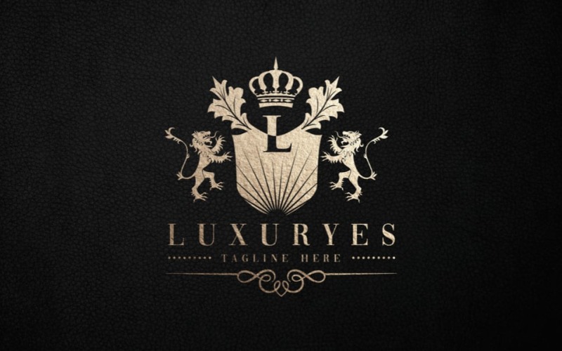 Luksusowe logo z literą L Temp