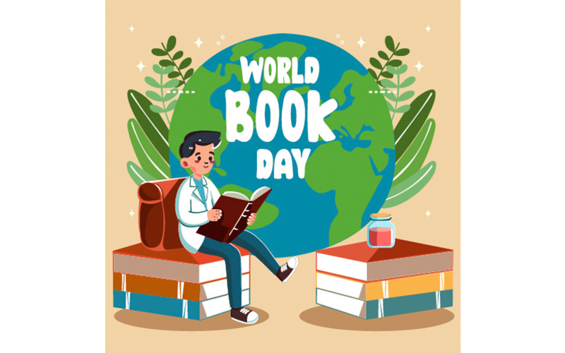 Плоский Всемирный день книги