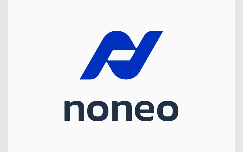 Lettre N Logo monogramme abstrait moderne