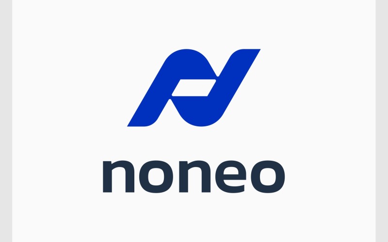 Litera N Nowoczesne abstrakcyjne logo monogramu