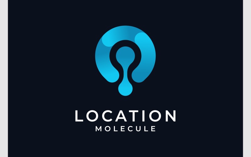 Pin Mappa Molecola Scienza Logo