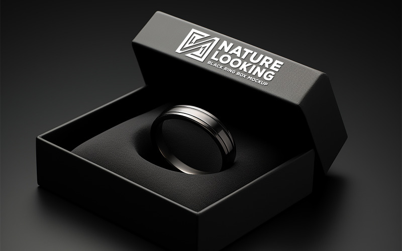 Lege doos mockup_ring box Mockup