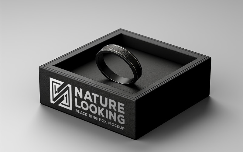 Prázdný box mockup_ring box Mockup_product box mockup_delivery box mockup_shipping box mockup