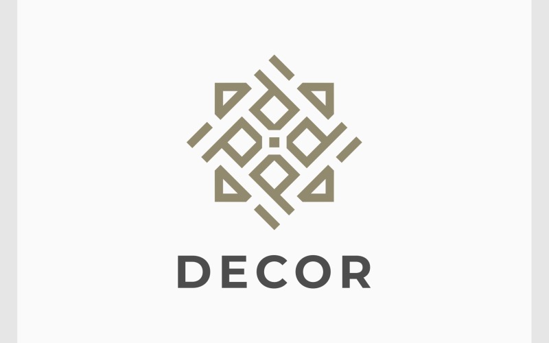 Geometrické dekorativní abstraktní Logo