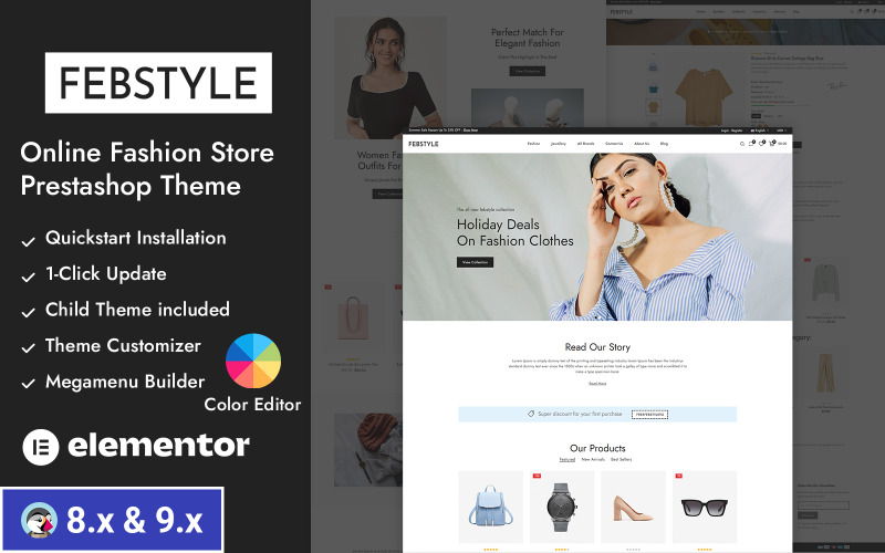 Febstyle - Online Moda Mağazası Prestashop Duyarlı Teması