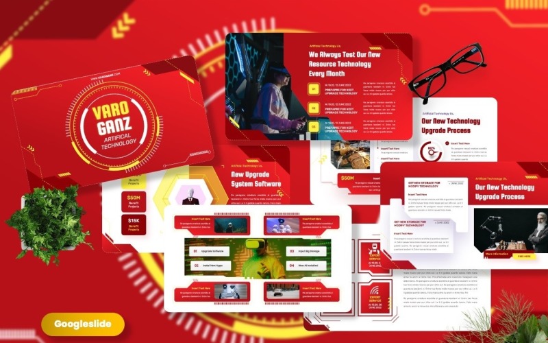Varoganz – Technologische Googleslide-Vorlagen