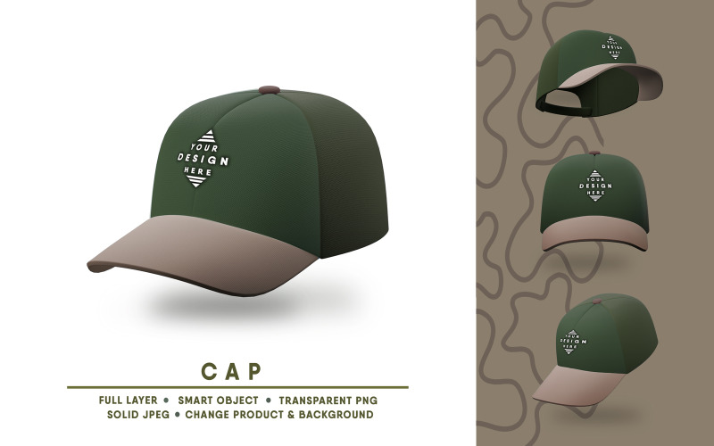 Cap Mockup I gemakkelijk bewerkbaar