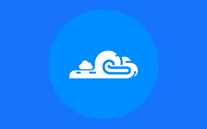 Cloud Find Thunder Logo Şablonu